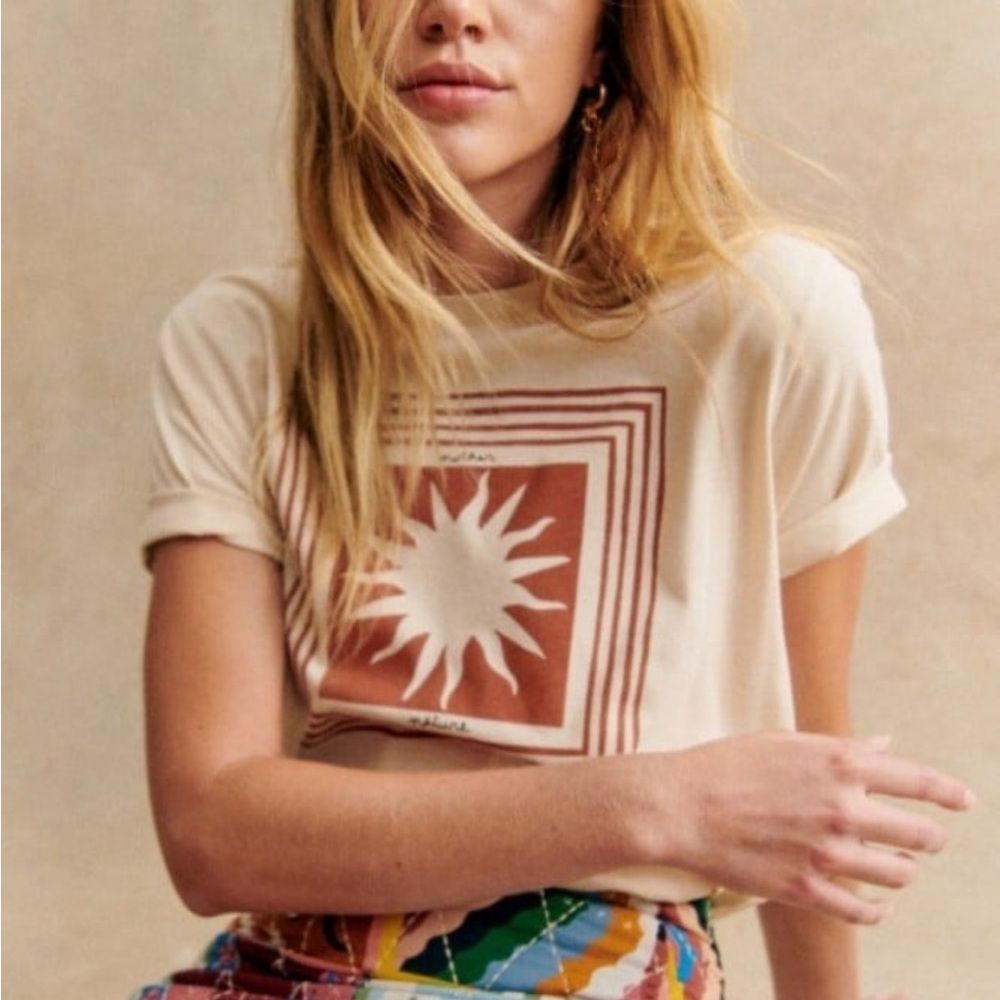 Sezane Pangea Sun Mother Nature Tshirt